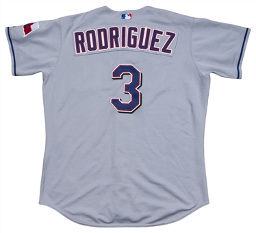 2003 Alex Rodriguez Game Used Texas Rangers Road Jersey 